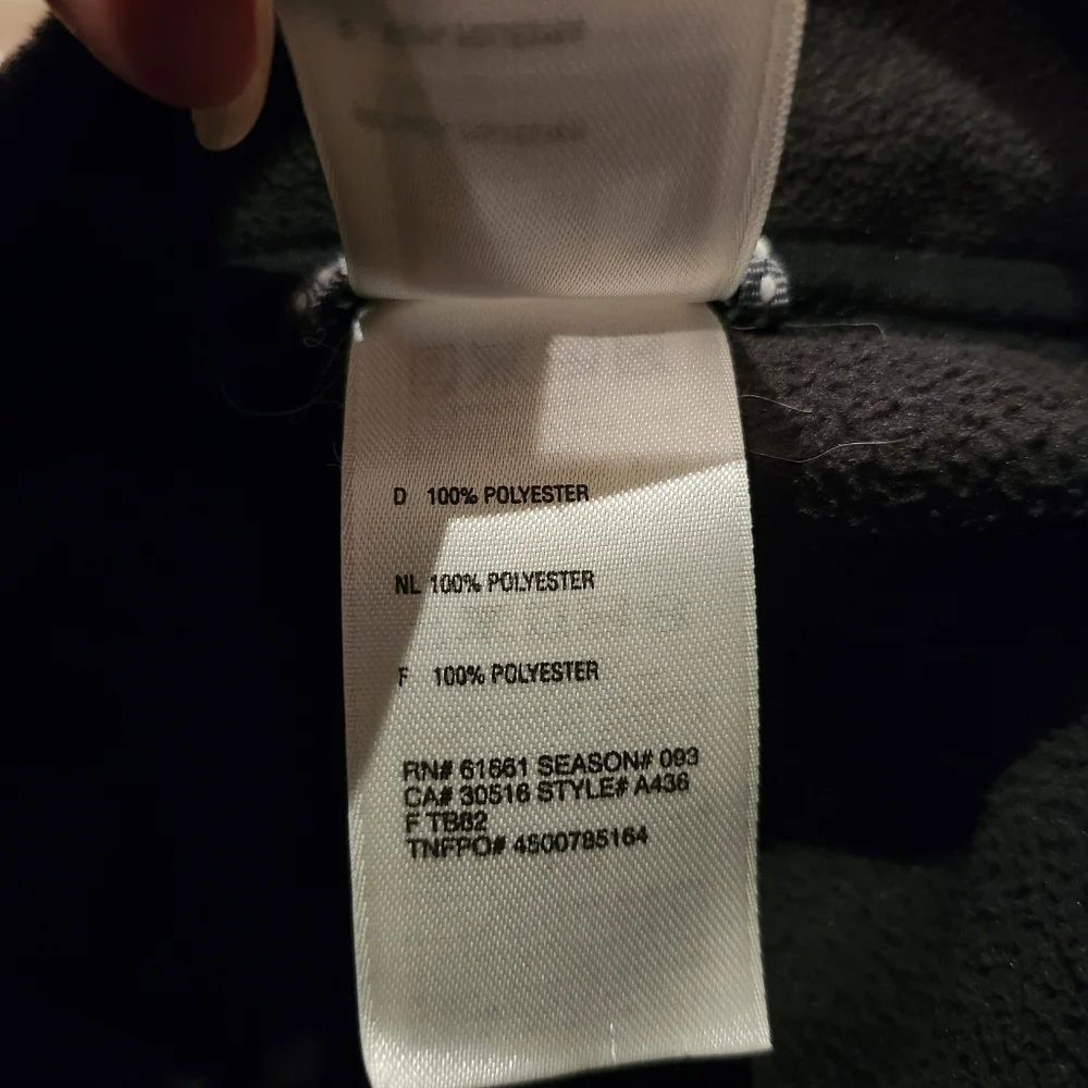 The North Face Men's Black and Gray Half-Zip Jacket Xl